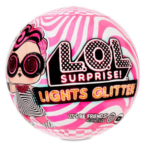 LOL Surpise Lights Glitter 8 Surprise Ball Sparkly Light Up 564843