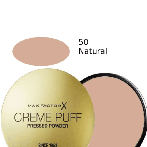 Max Factor Creme Puff Pressed Powder No 50 Natural