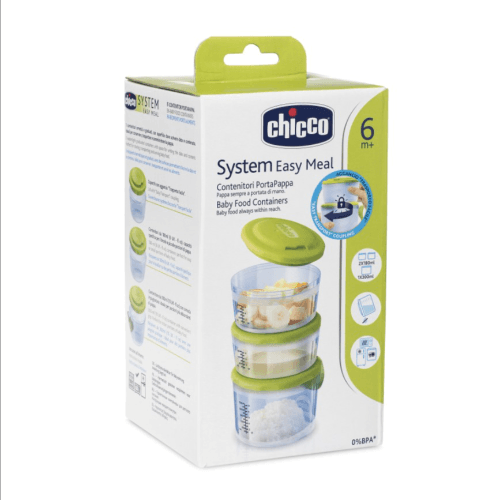 Chicco System Easy Meal Baby Food Containers 6 Months+