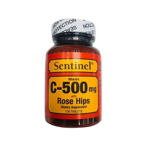 Sentinel Vitamin C-500Mg W/Rose Hips 100'S