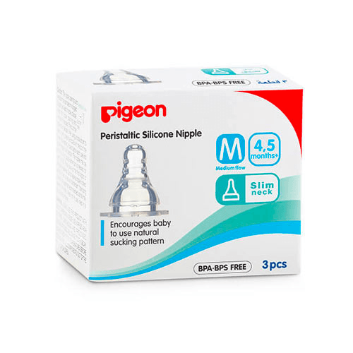 Pigeon Silicone Nipple S-Type M 3Pc/Box