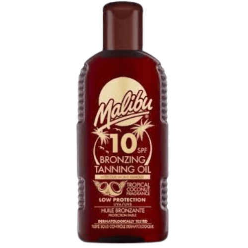 Malibu Spf10 Bronzing Tanning Oil 200ml