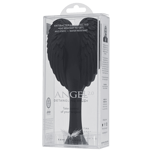 Tangle Angel Professional 2.0 Soft Touch Hair Brush Matt Black