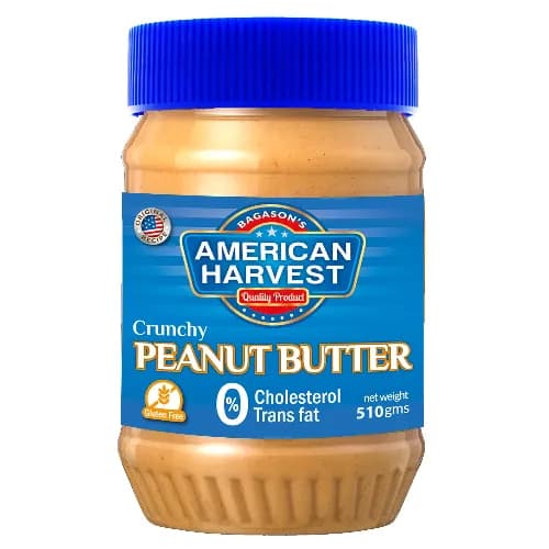 American Harvest Peanut Butter Crunchy 510 Gm