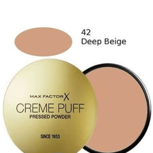 Max Factor Creme Puff Pressed Powder No 42 Deep Beige