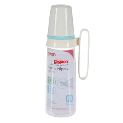 Pigeon Plastic Bottle White 240Ml Handle