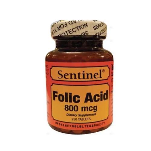 Sentinel Folic Acid 800Mcg 250'S