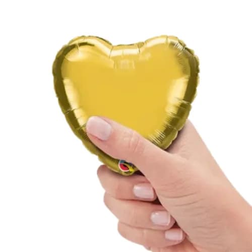 Heart Gold Balloon