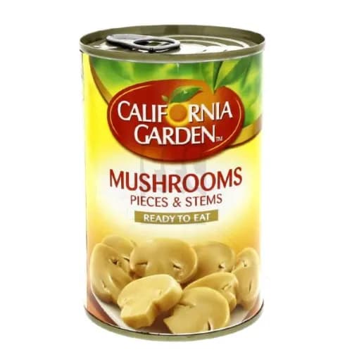 California Garden Mushroom Pieces & Stems 425Gm