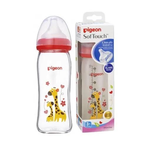 Pigeon Wn Glass Bottle 240Ml Softtouch