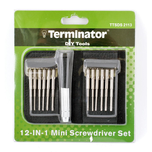 Terminator Mini Screw Driver Set 12 in 1