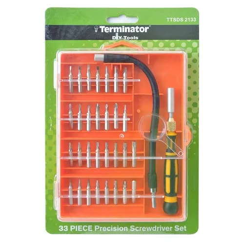 Terminator Precision Screw Driver Set 33 Pcs