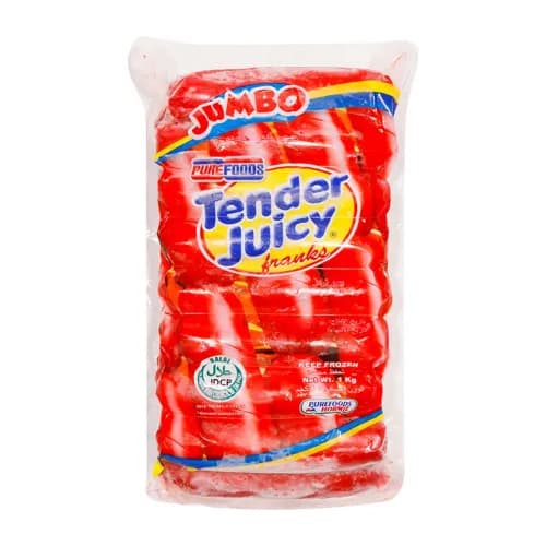 PURE FOODS Tender Juicy Jumbo Franks 1Kg