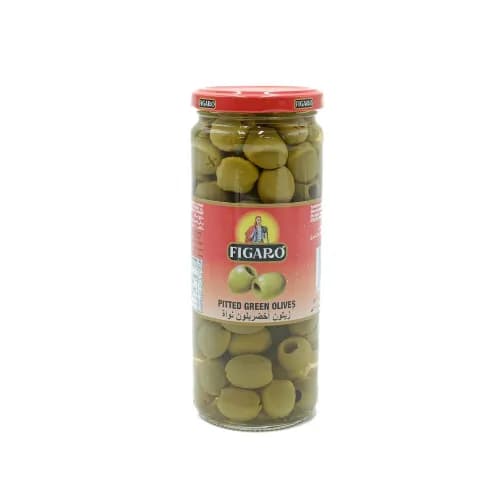 Figaro Pitted Green Olives 450Gm