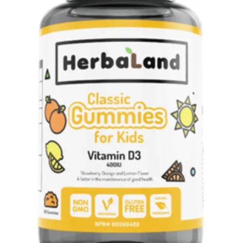 Herbaland Classic Gummies For Kids Vit D3 60 S