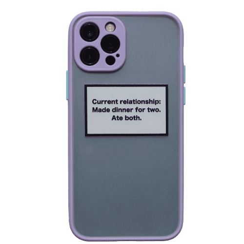 iPhone 13 Matte Case Purple Bumper Art Print