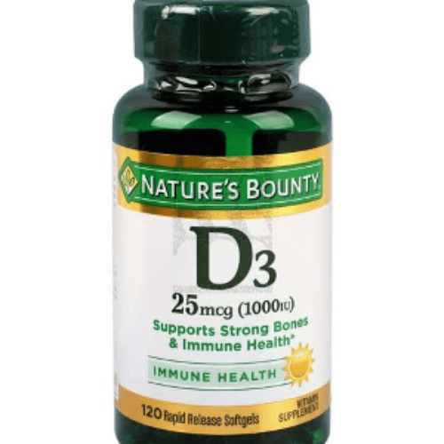 Natures Natures Bounty Vit D3 25mcg 120 Softgel Bounty Vit D3 25mcg 120 Softgel