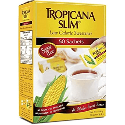 Tropicana Slim Low Calorie Sweetener Sachets 100 Pieces