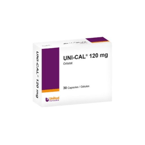 Uni-Cal 120 Mg Orlistat Capsules 30 Pieces