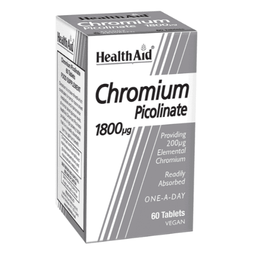 Health Aid Chromium Picolinate 1800Mcg 60 Tablets