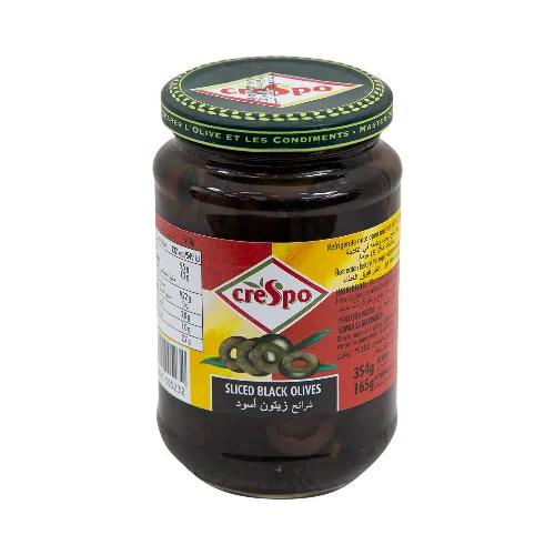 CRESPO SLICED BLACK OLIVES 165G