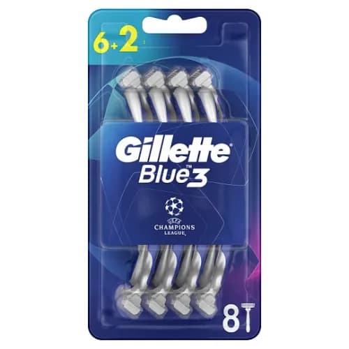 Gillette Blue3 Razor 8Pcs