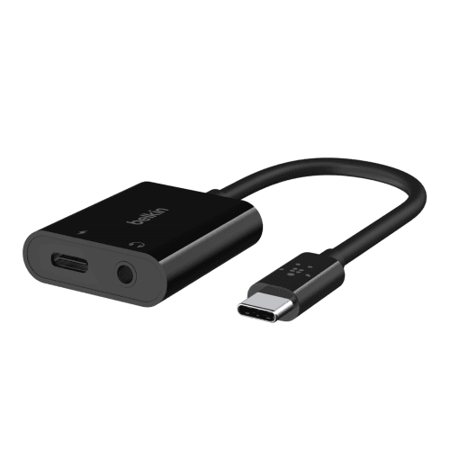 Belkin RockStar™ 3.5mm Audio + USB-C™ Charge Adapter - BL-J212-LGT-ADP [FGS1496]