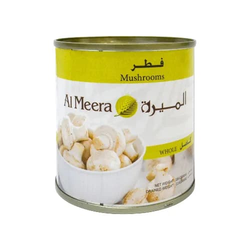 Al Meera Canned Mushroom Whole, 5x184g