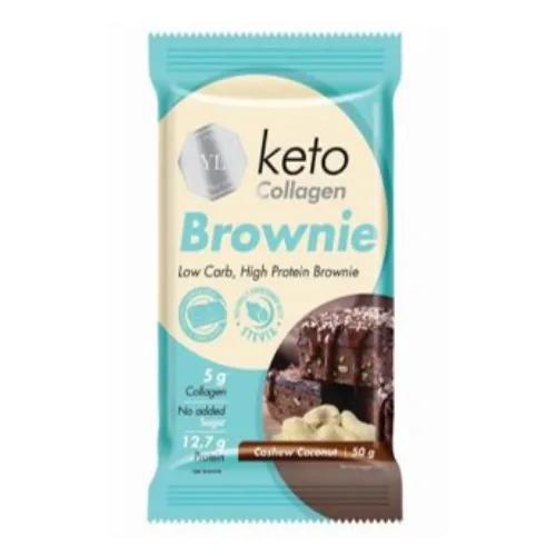 Youthful Living Keto Collagen Brownie Cashew Coconut 50G