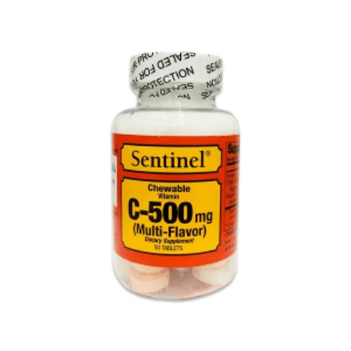 Sentinel Vitamin C 500 Mg Chewable Multi-flavor 50 Tablets