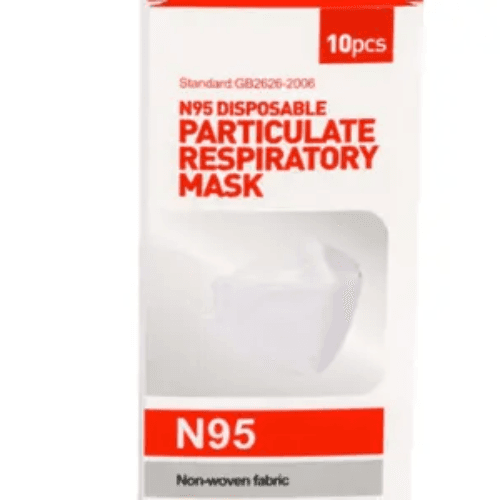 N95 Mask White 10 Pcs