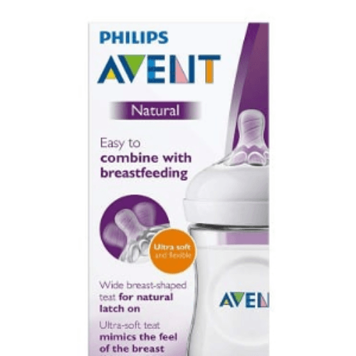 Avent Natural 260ml Assorted Color Plastic Bottle