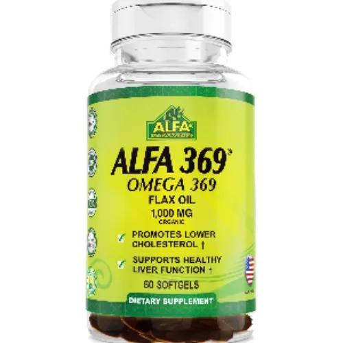 Alfa 369 Omega Flax Oil 60 Softgel