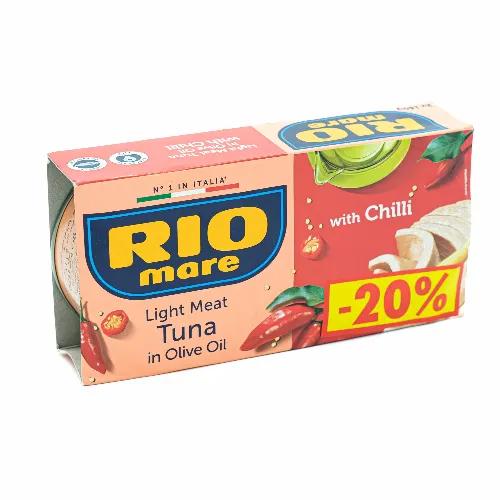 Rio Mare Light Meat Tuna In Olive Oil With Chilli 160g