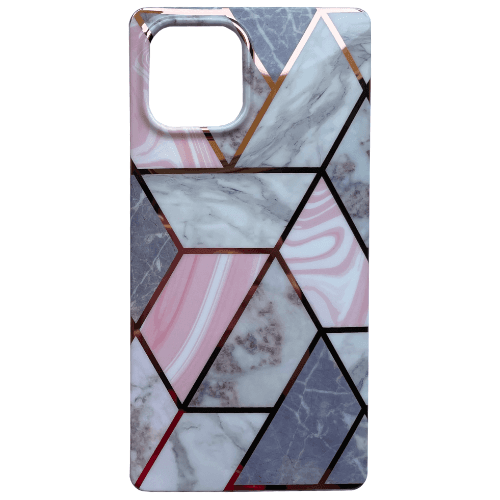 Protective Case iPhone 12 or 12 Pro Max Art Pink Marble