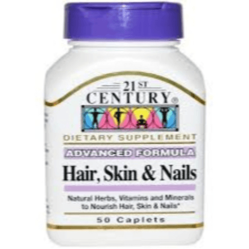 21st Century Advanced Formula Hair And Skin And Nail Cap 50 Pieces