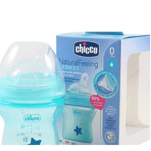 Chicco Natural Feeding 250ml Plastic Blue Bottle