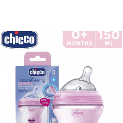 Chicco Natural Feeding Plastic pink Biberone 150ml