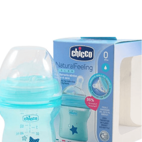 Chicco Natural Feeding Plastic Blue Bibrone 150ml