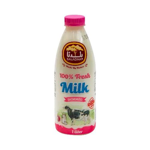 Baladna Fresh Skimmed Milk 1 L