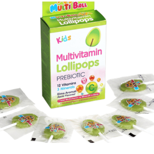 Multi Ball Multivitamin Lollipops 7 Pcs