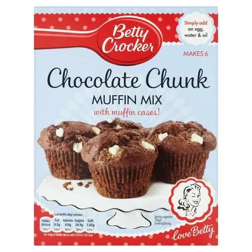 Betty Crocker Muffin Mix Chocolate Chunk 335Gm