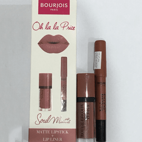 Bourjois Soul Mate Matte Lipstick Plus Lip Liner Rouge Edition 1 Piece