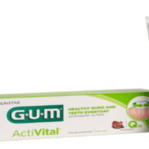 G.u.m Activital G.U.M ActiVital Fluoride Toothpaste Fresh Mint Q10 75 Ml Fluoride Toothpaste Fresh Mint Q10 75 Ml