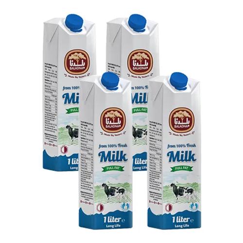 Baladna Long Life Full Fat Milk 1LX4