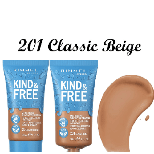 Rimmel Kind Free Moisturising Skin Tint Foundation No 201 Classic Beige 30 Ml