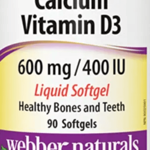 Webber Naturals Calcium Vitamin D3 90 Softgels