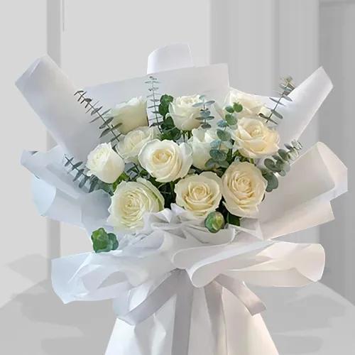 White Roses Bouquet