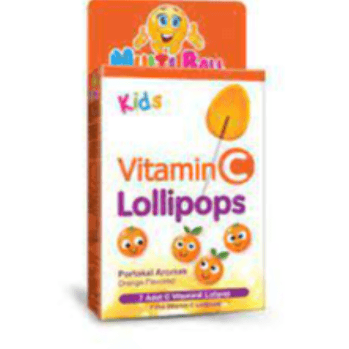 Multiball Kids Vitamin C Lollipops 7'S 