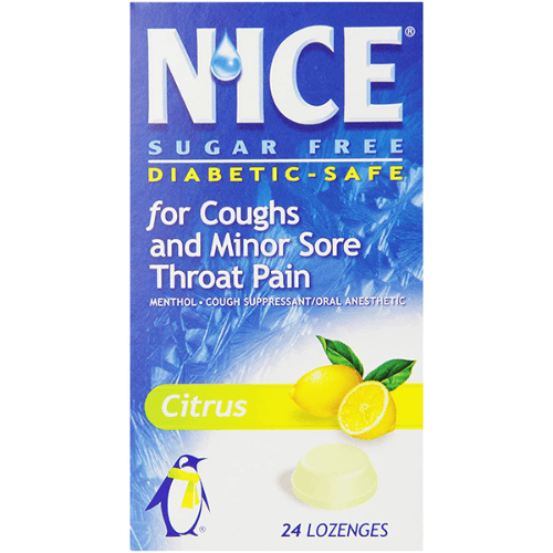 Nice Sugar Free Citrus Lozenges 24 Pieces